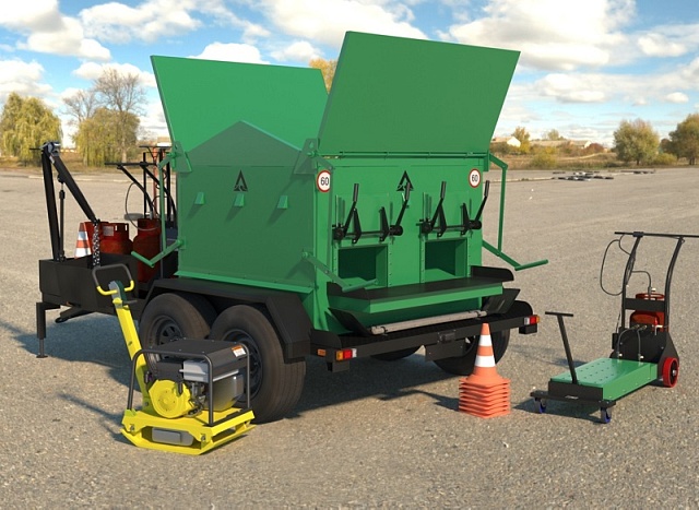 Термос-бункер 3BTR-G для горячего асфальта